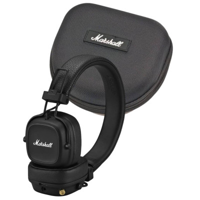 Комплект навушники з кейсом Marshall Major IV Bluetooth Black (1005773)