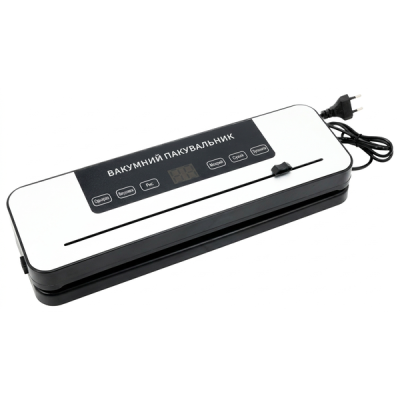 Кухонный вакууматор RIAS Vacuum Sealer 35х11х5 см Черно-белый (3_08219)