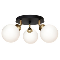 Люстра стельова MSK Electric Luna Е27 PL 20261-3R BK 450 мм Чорний (622703)