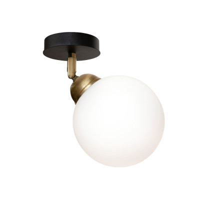 Світильник настінно-стельовий MSK Electric Luna Е27 PL 20261-1 BK 230 мм Чорний (622655)