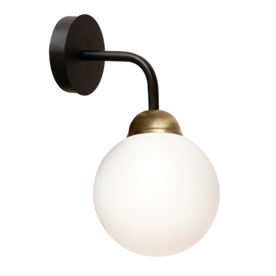 Светильник настенный MSK Electric Luna Е27 PL 20260-1 BK 330 мм Черный (622653)