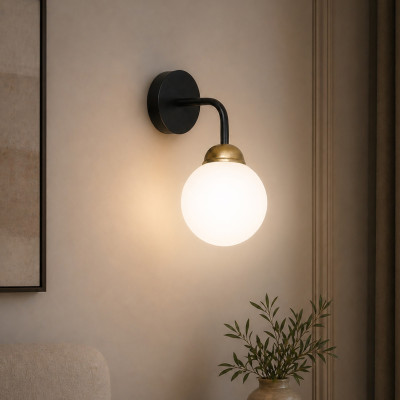 Светильник настенный MSK Electric Luna Е27 PL 20260-1 BK 330 мм Черный (622653) Светильник настенный MSK Electric Luna Е27 PL 20260-1 BK 330 мм Черный (622653)