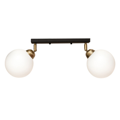 Светильник потолочный MSK Electric Luna E27 PL 20261-2 BK 400 мм Черный (622657)