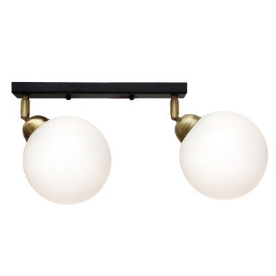 Світильник стельовий MSK Electric Luna E27 PL 20261-2 BK 400 мм Чорний (622657) Світильник стельовий MSK Electric Luna E27 PL 20261-2 BK 400 мм Чорний (622657)