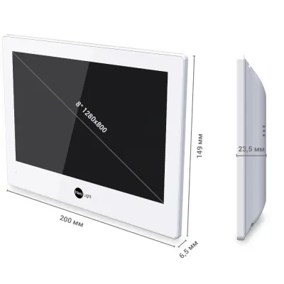 Видеодомофон NeoLight ALPHA Hybrid White (12793) Видеодомофон NeoLight ALPHA Hybrid White (12793)