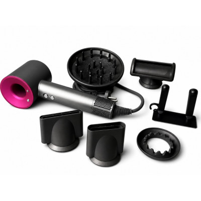 Фен для волос No Brand Super hair Dryer 1600 Вт Серо-розовый (2104619555) Фен для волос No Brand Super hair Dryer 1600 Вт Серо-розовый (2104619555)