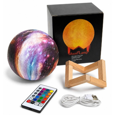 3D ночник Moon Lamp Луна 120 лм 500 mAh Разноцветный (M1030) 3D ночник Moon Lamp Луна 120 лм 500 mAh Разноцветный (M1030)