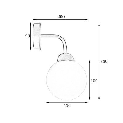 Светильник настенный MSK Electric Luna Е27 PL 20260-1 BN 200x150x330 мм Бронзовый (622654) Светильник настенный MSK Electric Luna Е27 PL 20260-1 BN 200x150x330 мм Бронзовый (622654)