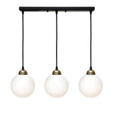 Світильник підвісний MSK Electric Luna Е27 PL 2026-3 BK 150x1000 мм Чорно-бронзовий (622663)
