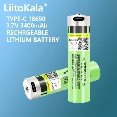 Акумулятор 18650 LiitoKala USB-34B 3400 mAh Li-Ion Type-C 8A 3.7V (19310-hbr) Акумулятор 18650 LiitoKala USB-34B 3400 mAh Li-Ion Type-C 8A 3.7V (19310-hbr)