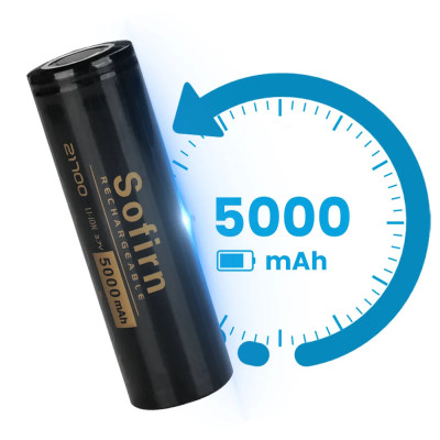 Аккумулятор 21700 Sofirn 5000 mAh Li-Ion 15A 3.6V (19300-hbr) Аккумулятор 21700 Sofirn 5000 mAh Li-Ion 15A 3.6V (19300-hbr)