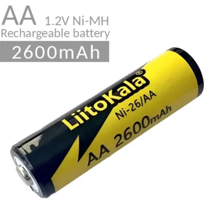 Аккумулятор AA/14500 LiitoKala Ni-26 2600 mAh Ni-MH 1.2V (19319-hbr) Аккумулятор AA/14500 LiitoKala Ni-26 2600 mAh Ni-MH 1.2V (19319-hbr)