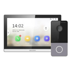 Комплект відеодомофону Hikvision DS-KH6350-TE1+DS-KV6103-PE1(С) Basic Black (12810)