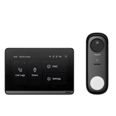 Комплект відеодомофону Dnake DK360W Black (12814)