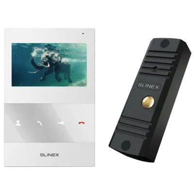 Комплект видеодомофона Slinex ML-16HD/SQ-04M Black/White (12819)