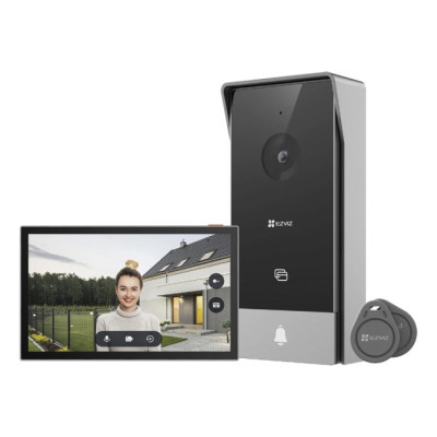 Комплект відеодомофону EZVIZ CS-HP5 2MP Black (12825)