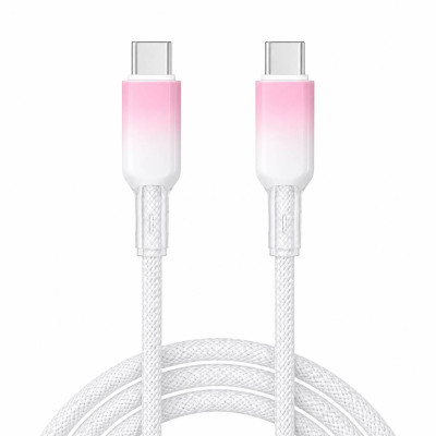 Кабель XON SmartCable Type-C-Type-C PD 65W 1м MaxCharge Рожево-білий (SC802C6W1W 4831)