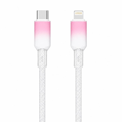 Кабель XON SmartCable Type-C-Lightning PD 20W 1м UniLink Рожево-білий (SU80CL2W1W 4845) Кабель XON SmartCable Type-C-Lightning PD 20W 1м UniLink Рожево-білий (SU80CL2W1W 4845)