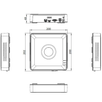 IP-видеорегистратор Hikvision DS-7104NI-Q1(D) 4-канальный White (12956) IP-видеорегистратор Hikvision DS-7104NI-Q1(D) 4-канальный White (12956)