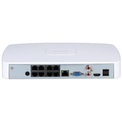 IP-видеорегистратор Dahua DHI-NVR2108-8P-I2 8-канальный 1U PoE WizSense White (12976) IP-видеорегистратор Dahua DHI-NVR2108-8P-I2 8-канальный 1U PoE WizSense White (12976)