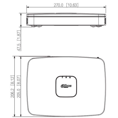 IP-видеорегистратор Dahua DHI-NVR2108-8P-I2 8-канальный 1U PoE WizSense White (12976) IP-видеорегистратор Dahua DHI-NVR2108-8P-I2 8-канальный 1U PoE WizSense White (12976)