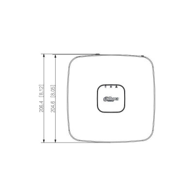 IP-видеорегистратор Dahua DHI-NVR2104-P-I2 4-канальный 1U 4PoE 1HDD WizSense White (12980)