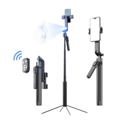 Трипод для смартфона Funsnap A8 AI 1500 мАг 1.9 м Bluetooth Чорний (002335) Трипод для смартфона Funsnap A8 AI 1500 мАг 1.9 м Bluetooth Чорний (002335)