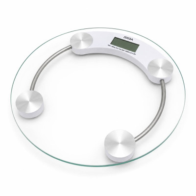 Электронные напольные весы Health Mini Scale 2003A до 180 кг Бело-серебристый (M1072)