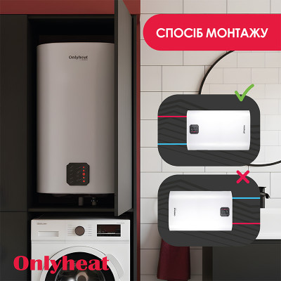 Бойлер OnlyHeat WX-FE-VH001-80 Dry 80 л ТЭН Белый (68630) Бойлер OnlyHeat WX-FE-VH001-80 Dry 80 л ТЭН Белый (68630)