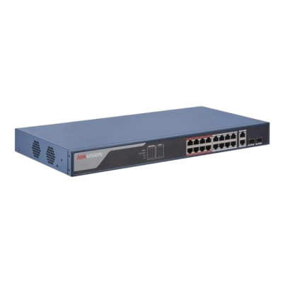 Коммутатор 18 портов управляемый Hikvision DS-3E1318P-EI(B) PoE Синий (13085) Коммутатор 18 портов управляемый Hikvision DS-3E1318P-EI(B) PoE Синий (13085)