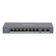 Коммутатор 10 портов неуправляемый Hikvision DS-3E0310P-E/M(B) PoE Синий (13098)