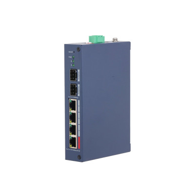 Комутатор 6 портів керований Dahua DH-CHS4206-4ET-90 PoE Синій (13100) Комутатор 6 портів керований Dahua DH-CHS4206-4ET-90 PoE Синій (13100)
