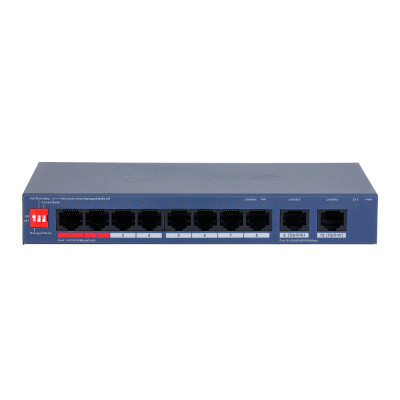 Комутатор 8 портів керований Dahua DH-CS4010-8ET2GT-110 Синій (13103) Комутатор 8 портів керований Dahua DH-CS4010-8ET2GT-110 Синій (13103)