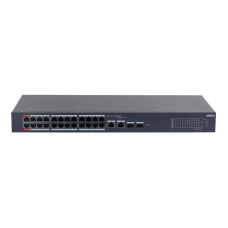 Коммутатор 28 портов управляемый Dahua DH-CS4226-24ET-240 PoE Черный (13108)