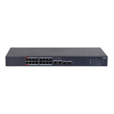 Коммутатор 18 портов управляемый Dahua DH-CS4218-16ET-135 PoE Черный (13110)