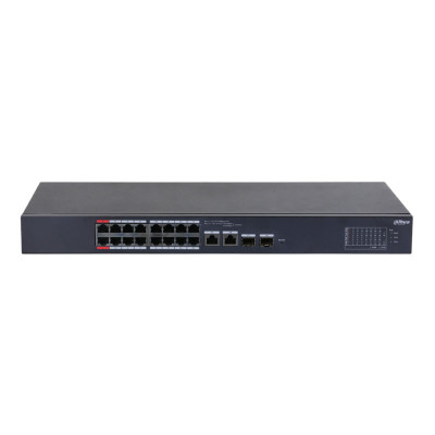 Коммутатор 18 портов управляемый Dahua DH-CS4218-16ET-135 PoE Черный (13110)