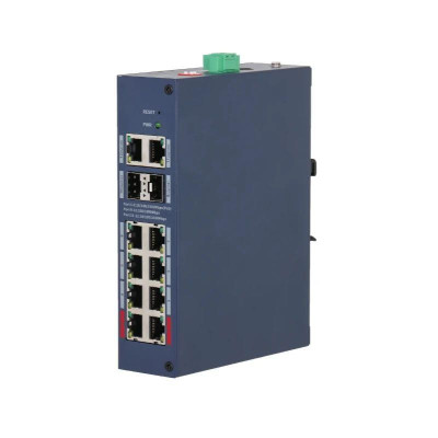 Коммутатор 12 портов управляемый Dahua DH-CHS4212-8GT-110 PoE Синий (13119)