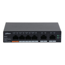 Коммутатор 6 портов управляемый Dahua DH-CS4006-4GT-60 PoE Черный (13120)