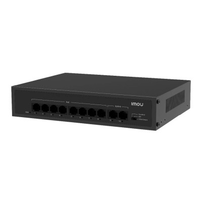 Коммутатор 10 портов неуправляемый IMOU SF110P Черный (13122)