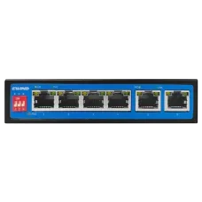 Коммутатор 6 портов неуправляемый Ewind EW-S1906CF-DP PoE Черный (13124)