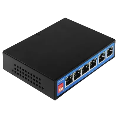 Коммутатор 6 портов неуправляемый Ewind EW-S1906CF-DP PoE Черный (13124) Коммутатор 6 портов неуправляемый Ewind EW-S1906CF-DP PoE Черный (13124)