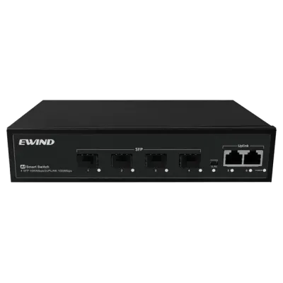 Коммутатор 6 портов неуправляемый Ewind EW-S3906G Черный (13134)