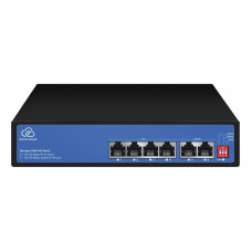 Коммутатор 6 портов неуправляемый Ewind EW-ES2006CF-AP PoE Черный (13142)
