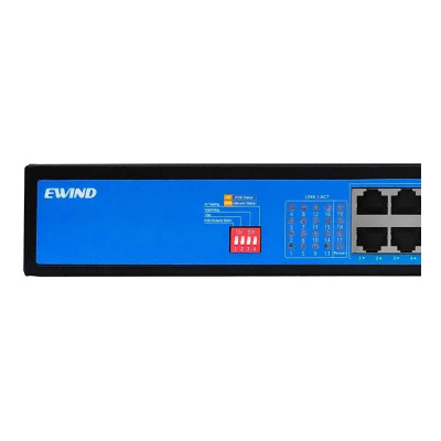 Коммутатор 19 портов неуправляемый Ewind EW-S1919CF-AP PoE Черный (13149) Коммутатор 19 портов неуправляемый Ewind EW-S1919CF-AP PoE Черный (13149)