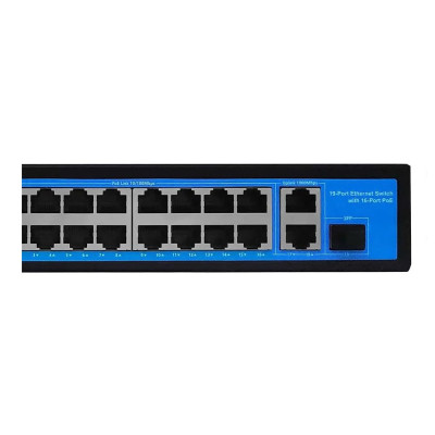 Коммутатор 19 портов неуправляемый Ewind EW-S1919CF-AP PoE Черный (13149) Коммутатор 19 портов неуправляемый Ewind EW-S1919CF-AP PoE Черный (13149)