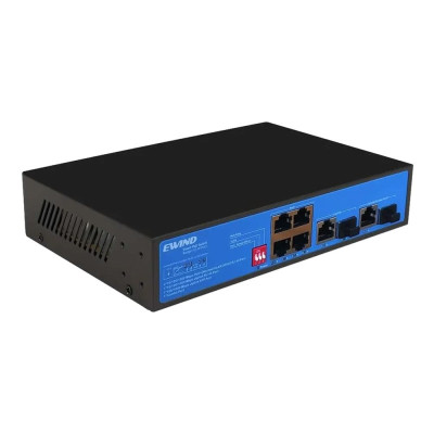 Коммутатор 7 портов неуправляемый Ewind EW-S1907CG-AP PoE Черный (13156) Коммутатор 7 портов неуправляемый Ewind EW-S1907CG-AP PoE Черный (13156)