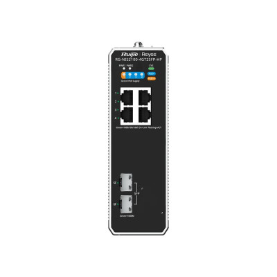 Комутатор 10 портів керований Ruijie Reyee RG-NIS2100-8GT2SFP-HP PoE++ Сірий (13163)