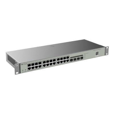 Коммутатор 24 порта управляемый Ruijie Reyee RG-NBS3100-24GT4SFP-V2 L2 Серый (13168)