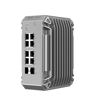 Комутатор 10 портів керований Ruijie RG-NIS3100-8GT2SFP-HP Сірий (13181)
