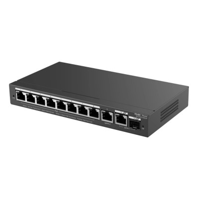 Коммутатор 10 портов управляемый Ruijie RG-ES210GS-P PoE Черный (13183) Коммутатор 10 портов управляемый Ruijie RG-ES210GS-P PoE Черный (13183)